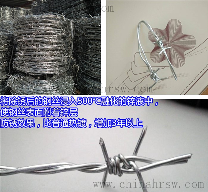 安裝鍍鋅刺繩的區(qū)域 安裝鍍鋅刺繩的區(qū)域